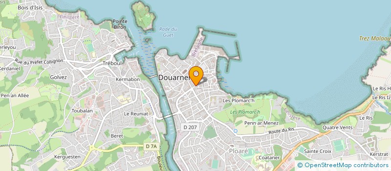 localisation de l'entreprise MONSIEUR JEAN TOULGOAT à DOUARNENEZ