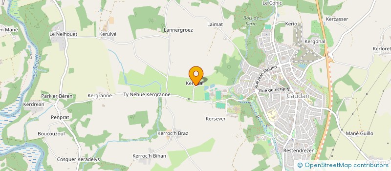 localisation de l'entreprise MONSIEUR JEAN TOULLIOU  CAUDAN