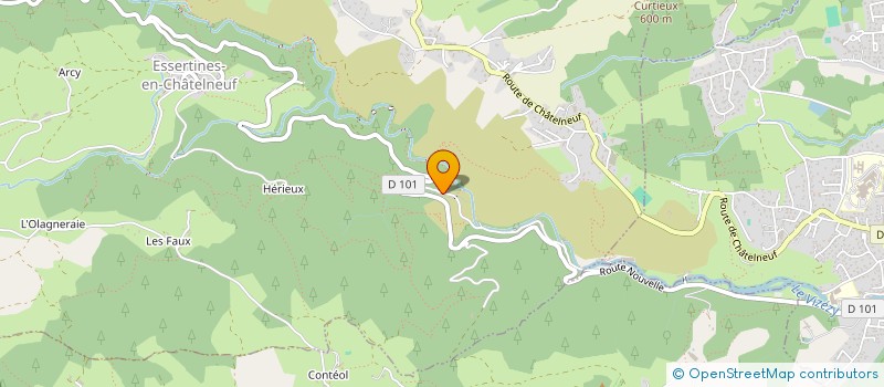 localisation de l'entreprise MONSIEUR JEAN TOULY  ESSERTINES-EN-CHATELNEUF