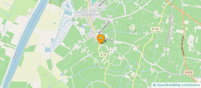 localisation de l'entreprise MONSIEUR JEAN TOURENNE  SAINT-SULPICE-DE-FALEYRENS