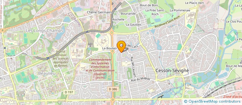 localisation de l'entreprise MONSIEUR JEAN TOURNIER  CESSON-SEVIGNE