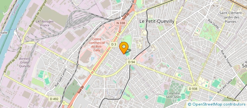 localisation de l'entreprise MONSIEUR JEAN TOUYRE à LE GRAND-QUEVILLY