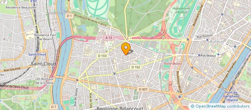 localisation de l'entreprise MONSIEUR JEAN TOUZET à BOULOGNE-BILLANCOURT