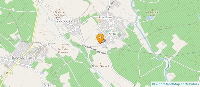 localisation de l'entreprise MONSIEUR JEAN TOUZET  ABEILHAN