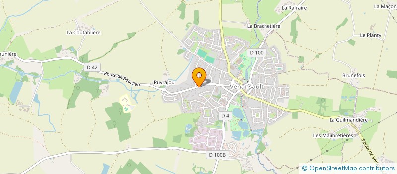 localisation de l'entreprise MONSIEUR JEAN TRAINEAU  VENANSAULT