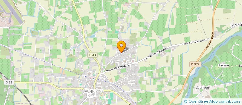 localisation de l'entreprise MONSIEUR JEAN TRAMIER  JONQUIERES