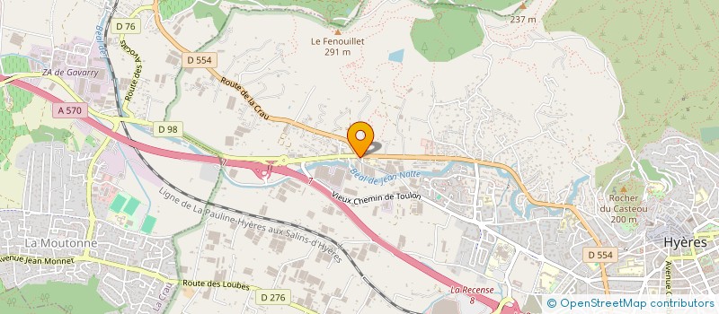 localisation de l'entreprise MONSIEUR JEAN TRANCHARD  HYERES