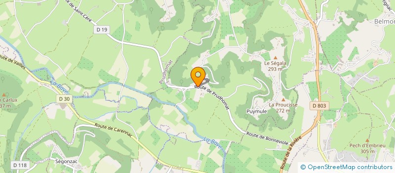 localisation de l'entreprise MONSIEUR JEAN TRASSY  BRETENOUX