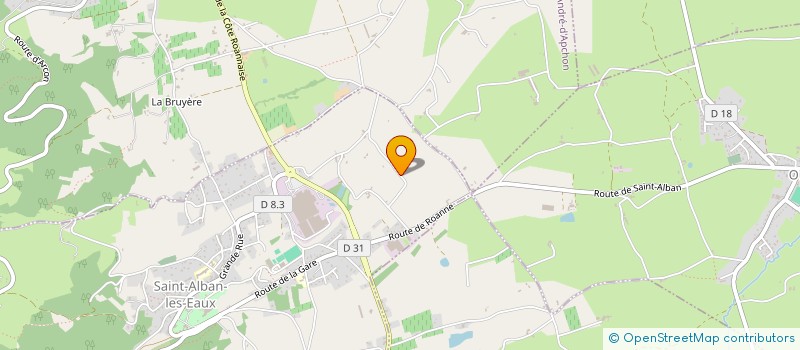 localisation de l'entreprise MONSIEUR JEAN TRAVARD  SAINT-ALBAN-LES-EAUX