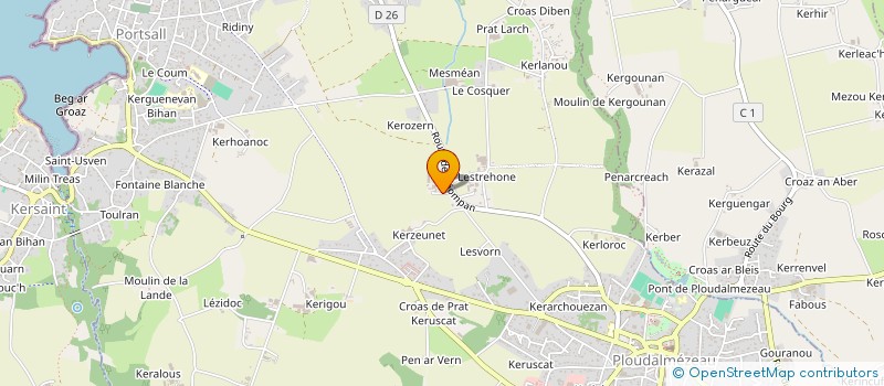 localisation de l'entreprise MONSIEUR JEAN TREGUER à PLOUDALMEZEAU