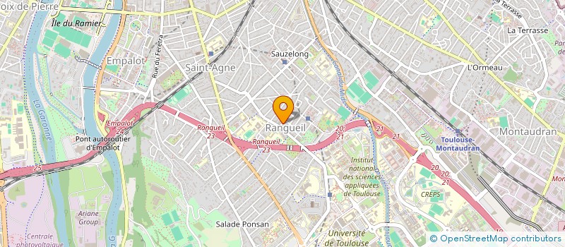 localisation de l'entreprise MONSIEUR JEAN TREILLE  TOULOUSE