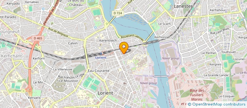 localisation de l'entreprise MONSIEUR JEAN TREMOUREUX  LORIENT