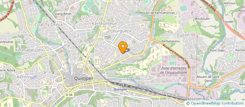 localisation de l'entreprise MONSIEUR JEAN TREPOS à QUIMPER