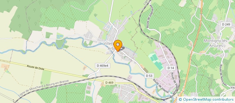 localisation de l'entreprise MONSIEUR JEAN TREUVEY  VILLETTE-LES-ARBOIS