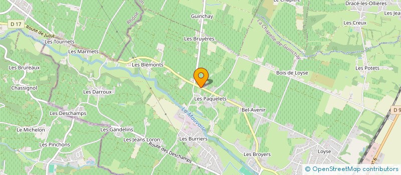 localisation de l'entreprise MONSIEUR JEAN TRICHARD à LA CHAPELLE-DE-GUINCHAY