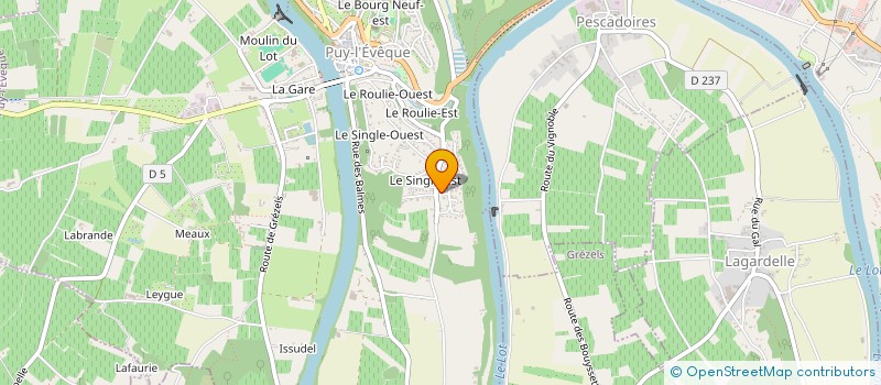 localisation de l'entreprise MONSIEUR JEAN TRICOT  PUY L'EVEQUE