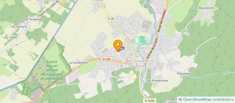 localisation de l'entreprise MONSIEUR JEAN TRIDON  SAINT-LAURENT-DU-PONT