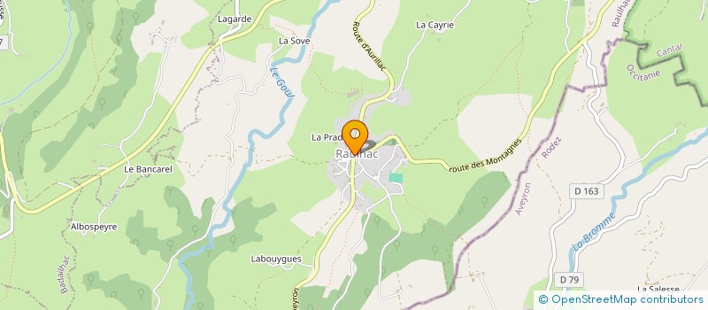 localisation de l'entreprise MONSIEUR JEAN TRIN à RAULHAC