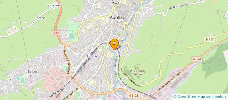 localisation de l'entreprise MONSIEUR JEAN TRIN à AURILLAC