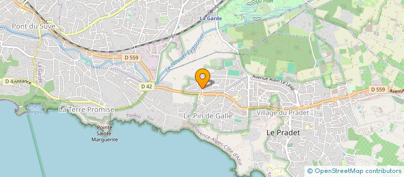 localisation de l'entreprise MONSIEUR JEAN TRINCHERO  LE PRADET