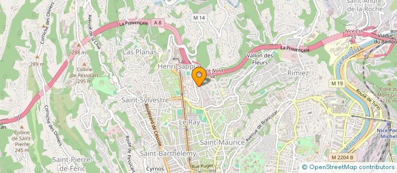 localisation de l'entreprise MONSIEUR JEAN TRIVERI à NICE