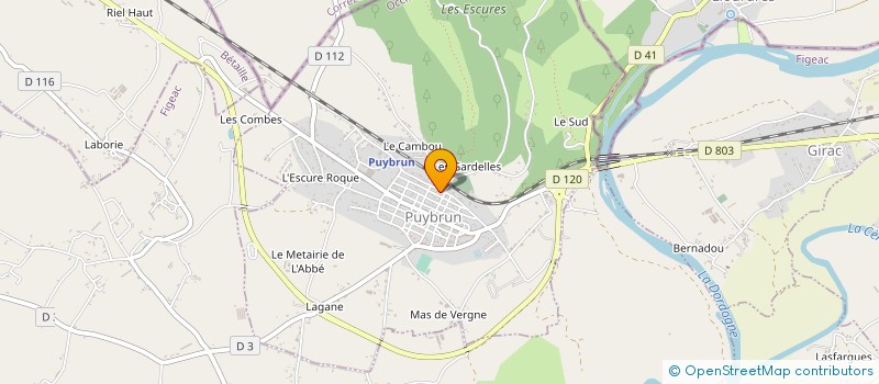 localisation de l'entreprise MONSIEUR JEAN TRONCHE à PUYBRUN