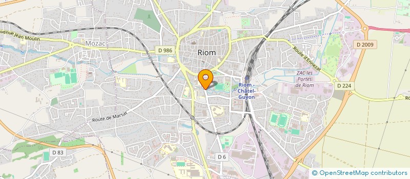 localisation de l'entreprise MONSIEUR JEAN TROUILHE  RIOM