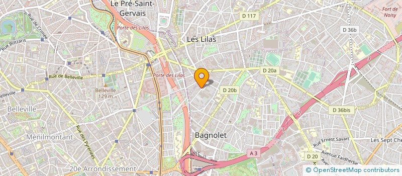 localisation de l'entreprise MONSIEUR JEAN TRUMET à BAGNOLET