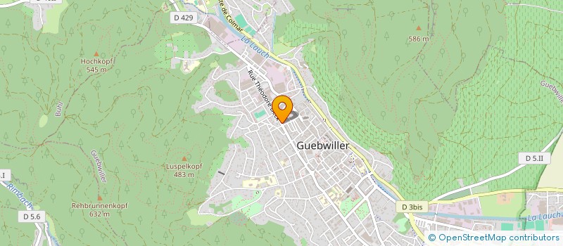 localisation de l'entreprise MONSIEUR JEAN TSCHIEMBER  GUEBWILLER