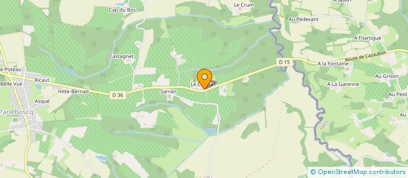 localisation de l'entreprise MONSIEUR JEAN ULLIANA  PARLEBOSCQ