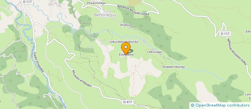 localisation de l'entreprise MONSIEUR JEAN UNHASSOBISCAY  BEHORLEGUY