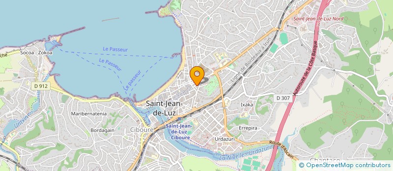 localisation de l'entreprise MONSIEUR JEAN URQUIA  SAINT-JEAN-DE-LUZ