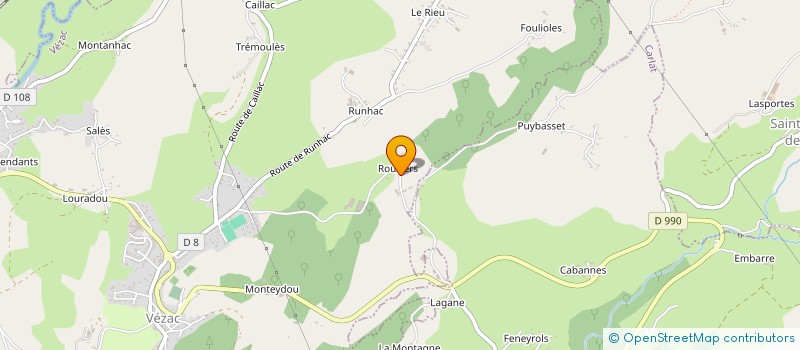 localisation de l'entreprise MONSIEUR JEAN USSE à VEZAC