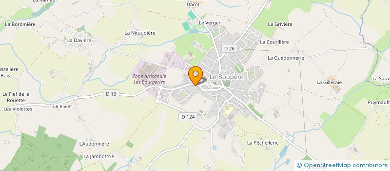 localisation de l'entreprise MONSIEUR JEAN UVETEAU à LE BOUPERE