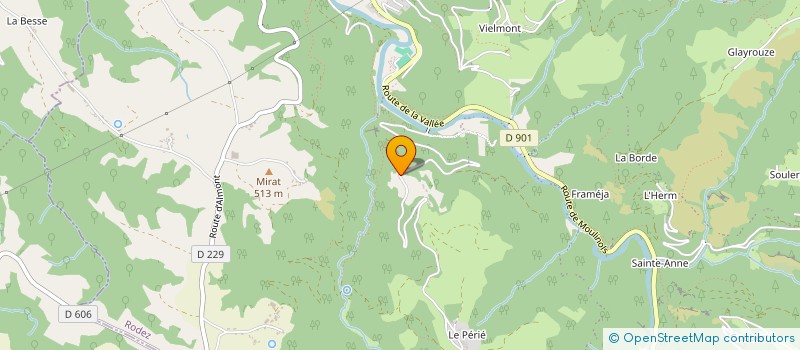 localisation de l'entreprise MONSIEUR JEAN VABRE  SENERGUES