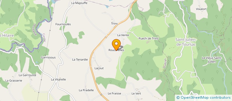 localisation de l'entreprise MONSIEUR JEAN VABRE à QUEZAC