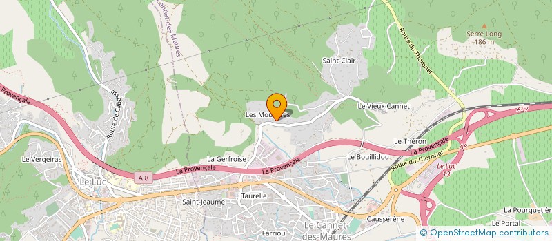 localisation de l'entreprise MONSIEUR JEAN VAGNER  LE CANNET-DES-MAURES