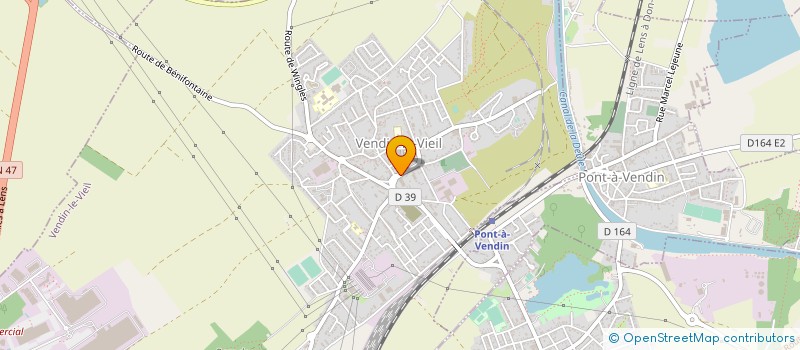 localisation de l'entreprise MONSIEUR JEAN VAILLANT  VENDIN-LE-VIEIL