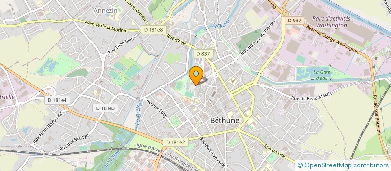 localisation de l'entreprise MONSIEUR JEAN VAIS  BETHUNE