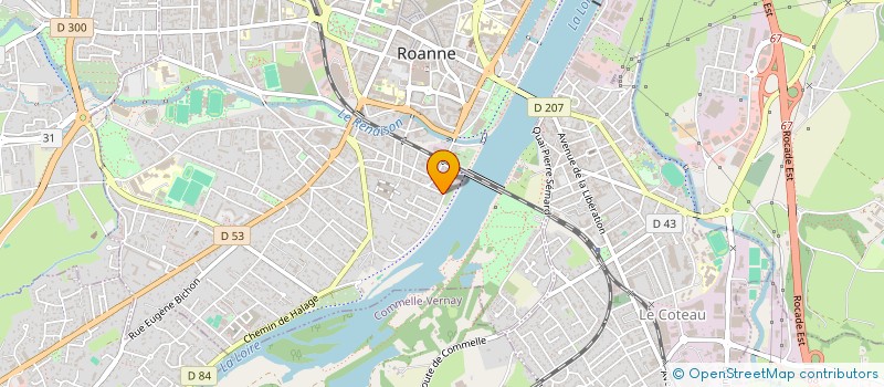 localisation de l'entreprise MONSIEUR JEAN VAISSAUX  ROANNE