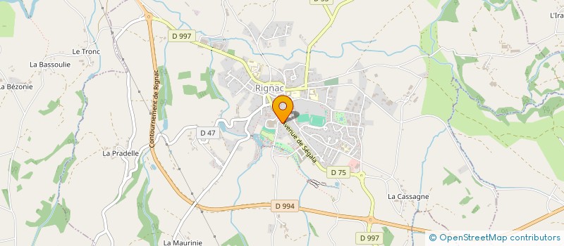 localisation de l'entreprise MONSIEUR JEAN VALAYER  RIGNAC