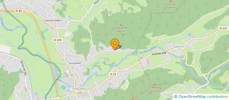 localisation de l'entreprise MONSIEUR JEAN VALENTIN  VAGNEY