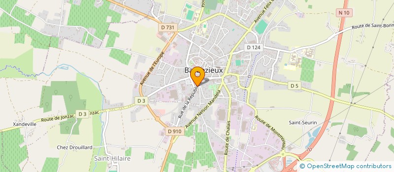 localisation de l'entreprise MONSIEUR JEAN VALENTIN à BARBEZIEUX-SAINT-HILAIRE