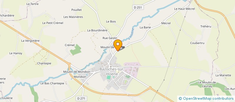 localisation de l'entreprise MONSIEUR JEAN-VALERY BERARD à BAZOCHES-SUR-HOENE