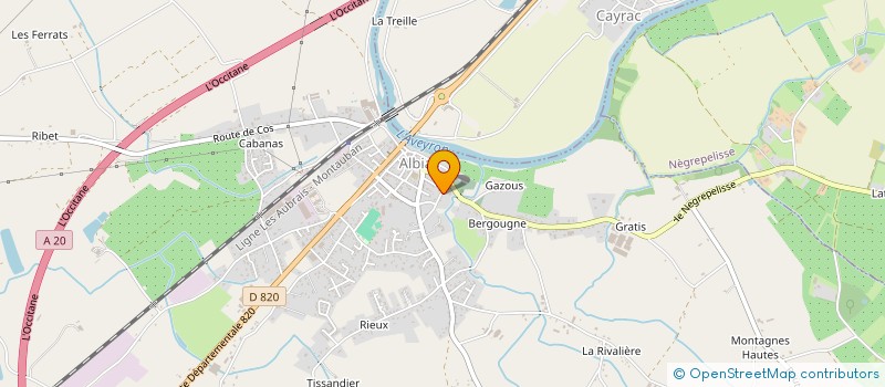 localisation de l'entreprise MONSIEUR JEAN VALETON  ALBIAS