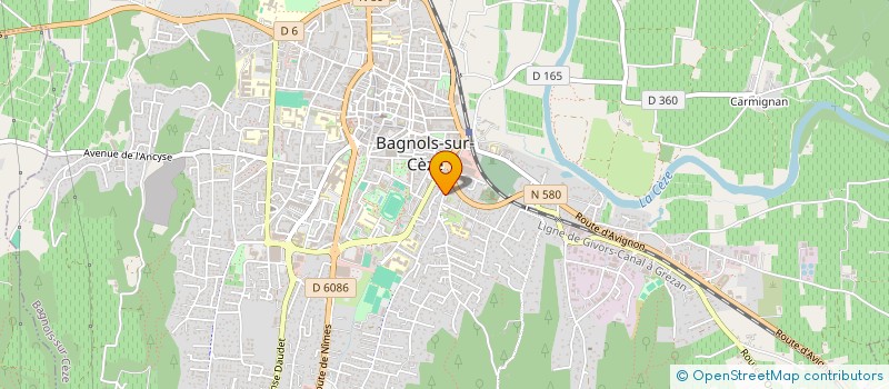 localisation de l'entreprise MONSIEUR JEAN VALEY  BAGNOLS-SUR-CEZE