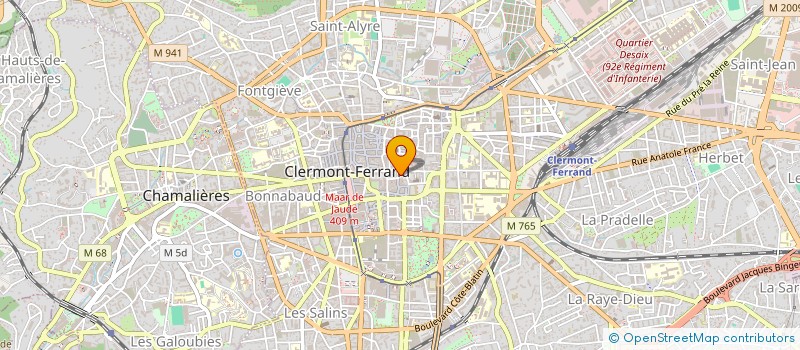 localisation de l'entreprise MONSIEUR JEAN VALEYRE  CLERMONT-FERRAND