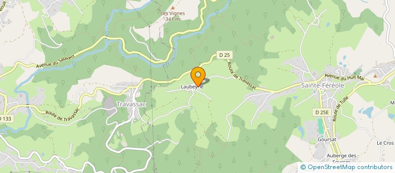 localisation de l'entreprise MONSIEUR JEAN VALEYRIE  SAINTE FEREOLE