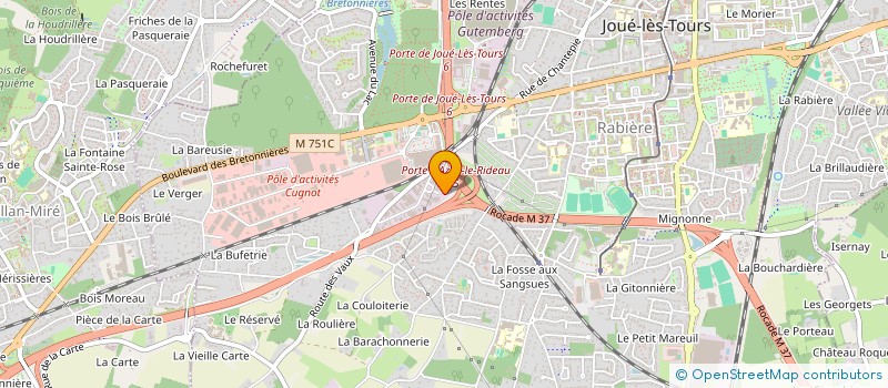 localisation de l'entreprise MONSIEUR JEAN VALLEE  JOUE-LES-TOURS