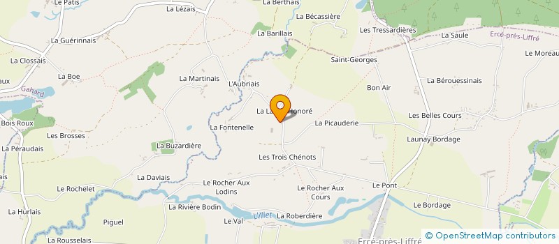 localisation de l'entreprise MONSIEUR JEAN VALLEE  ERCE-PRES-LIFFRE